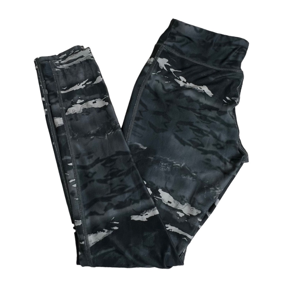 The‎ North Face Womens Small Leggings Black Grey Abstract Camo Athletic Tights
